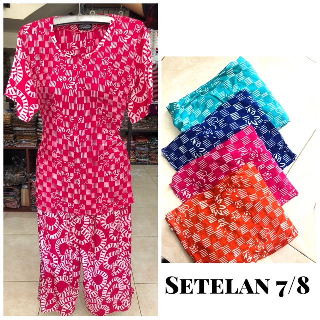 Setelan/baju tidur/piyama batik/baju tidur batik
