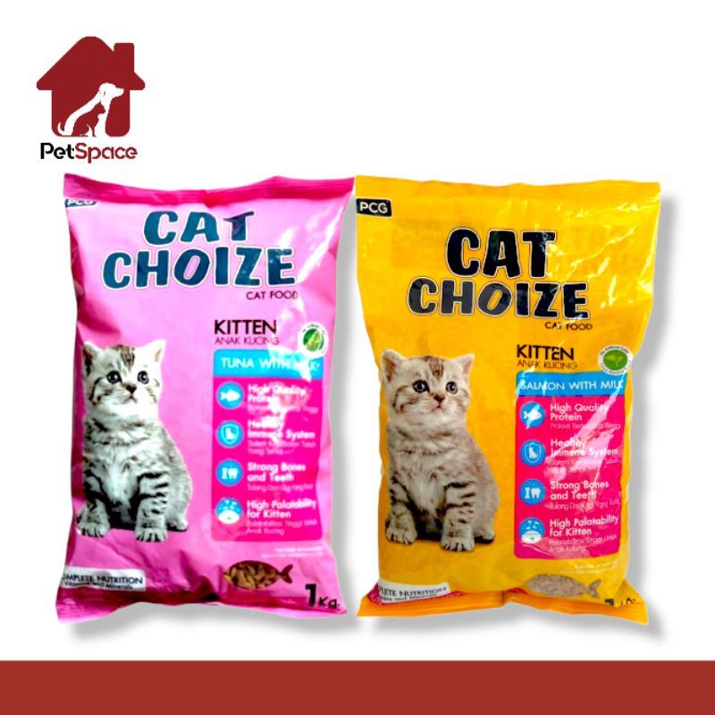 cat choize kitten freshpack 1kg   makanan kering kucing