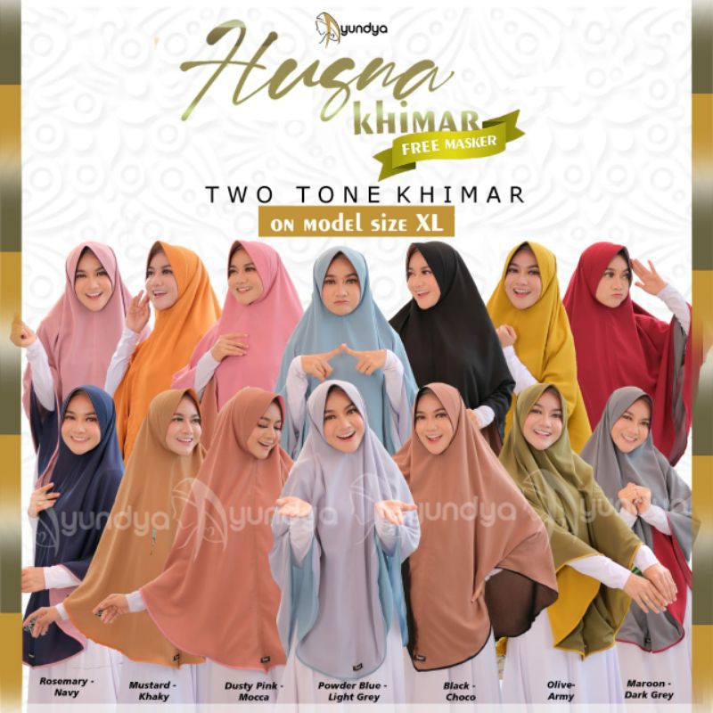 HIJAB INSTAN KHIMAR HUSNA || BOLAK BALIK || AYUNDYA