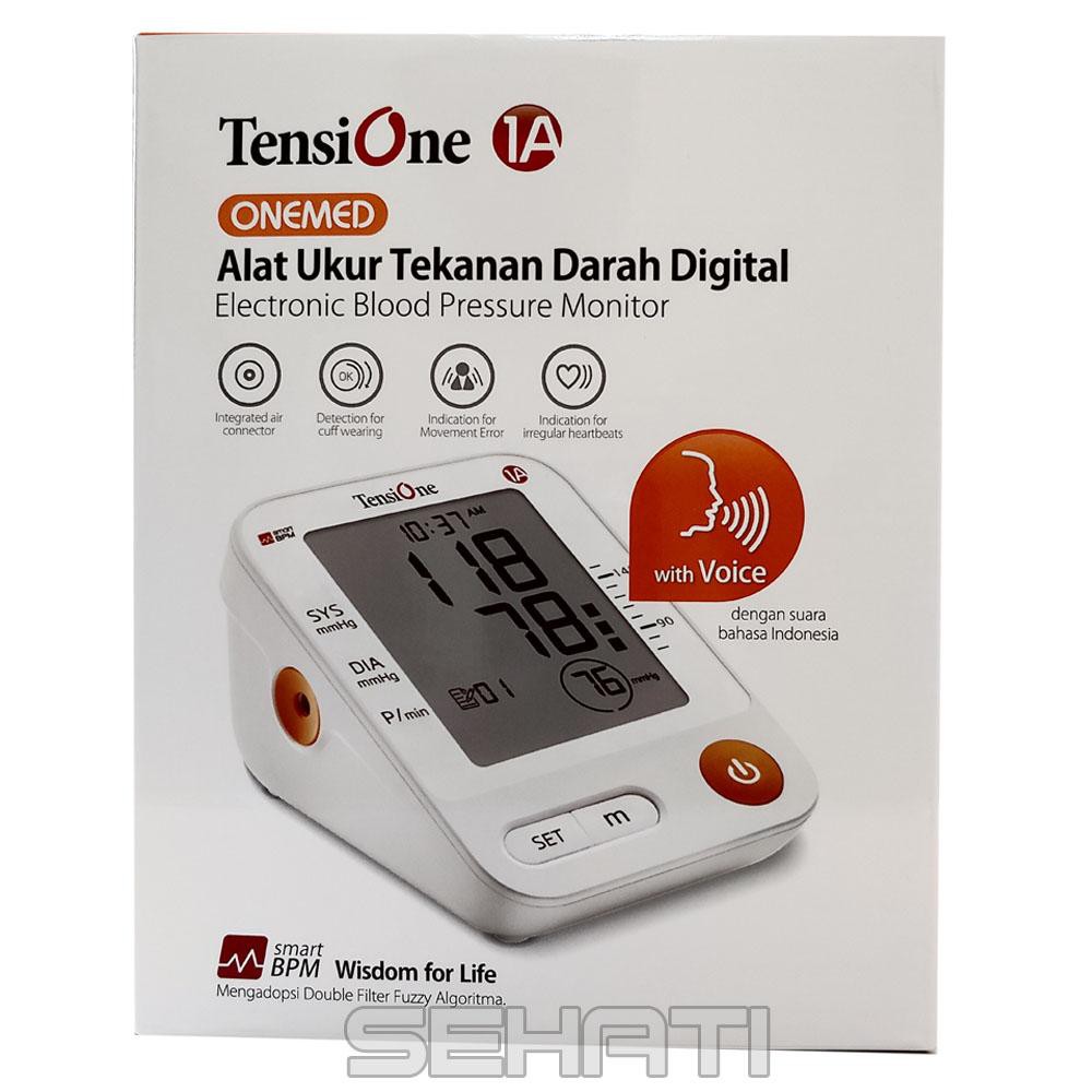 Tensi One alat pengukur tekanan darah digital + suara