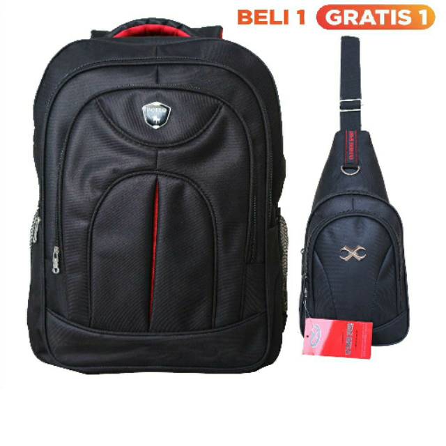 BELI 1 GRATIS 1 | TAS RANSEL GOVANNON LAPTOP | FREE TAS SELEMPANG EXTREME SPORT