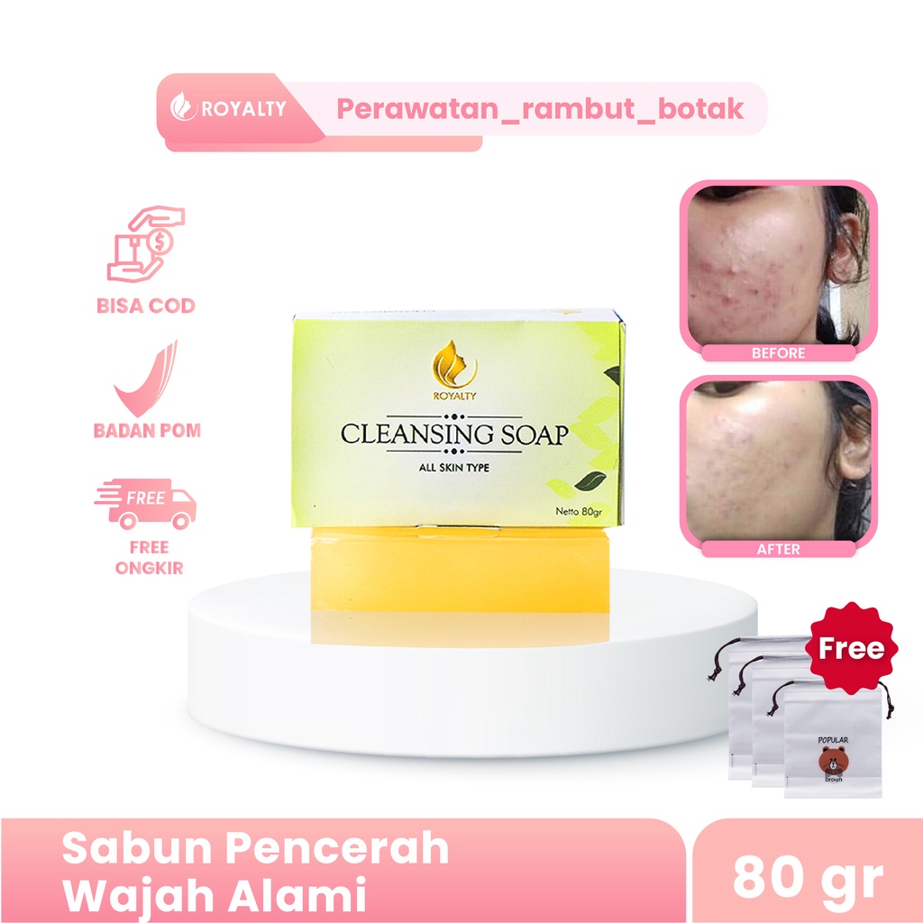 Sabun Pencerah Wajah Dan Badan - Menghilangkan Bekas Jerawat Bopeng Bruntusan 100% Original BPOM