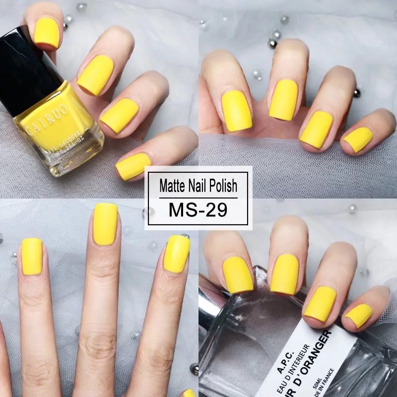 CAIRO MATTE NAIL POLISH NON PEEL OFF PREMIUM / kutek doff matt non peel off nail TIDAK BERACUN HALAL