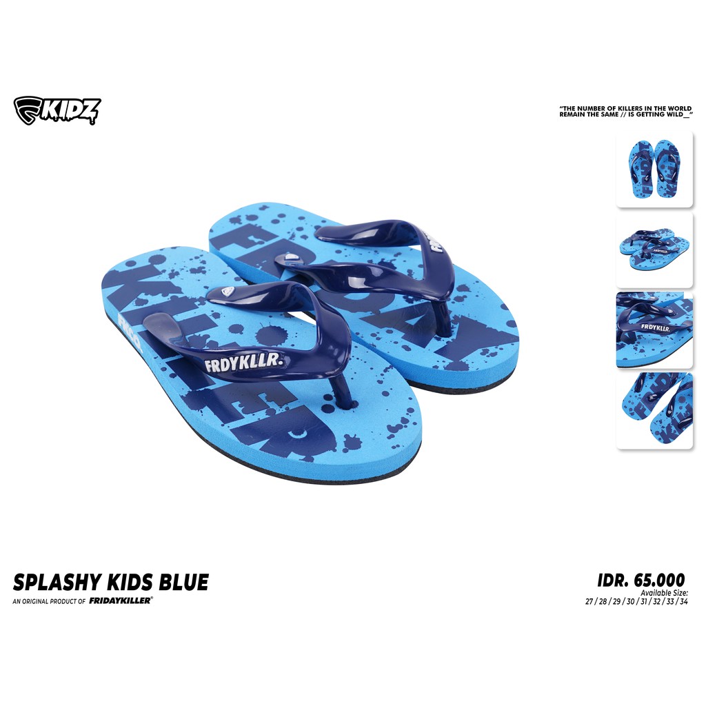 SANDAL ANAK ANAK FRIDAY KILLER | SPLASHY KIDS BLUE