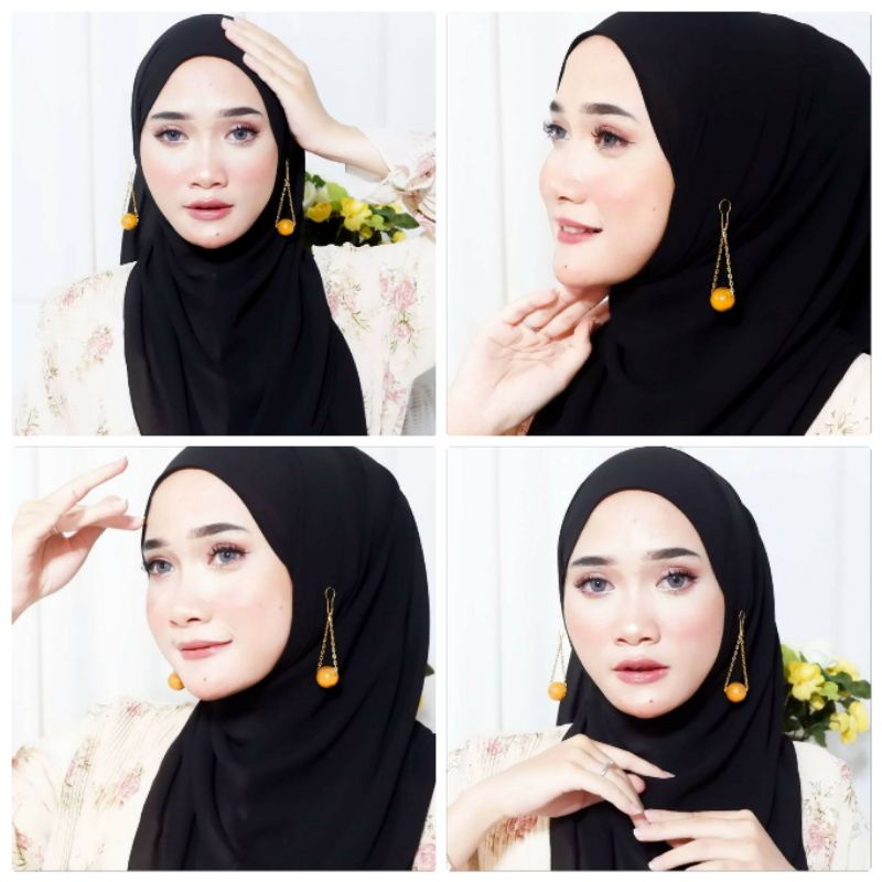 Anting Hijab Juntai Mutiara OrensGold ∆