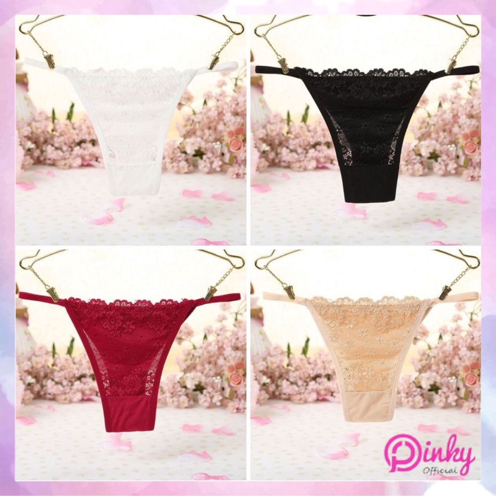 Pinky Celana Dalam Wanita Bordir Bunga Renda 3094