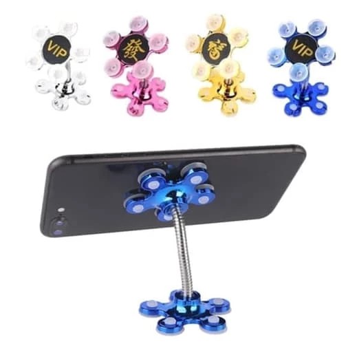 Holder Hp Bunga / Standing Hp Perekat / Holder Hp Universal Flower / Car Holder VIP Murah