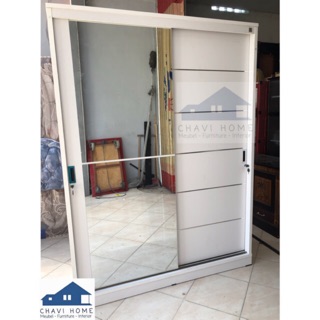 Lemari pakaian lemari baju slide pintu geser kaca panjang Lemari pakaian lemari baju slide pintu geser kaca panjang