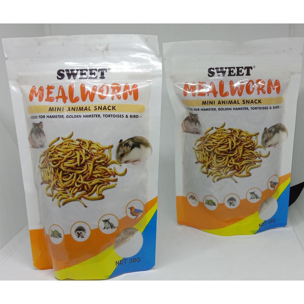 Mealworm - Ulat Hongkong Kering Makanan Hewan