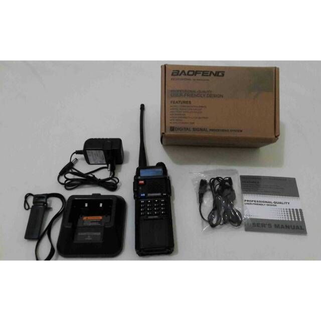 HT Baofeng UV5R Plus 8 Watt Dual Band - Battery 3800 mAh - Baofeng UV 5R Dual Band VHF UHF