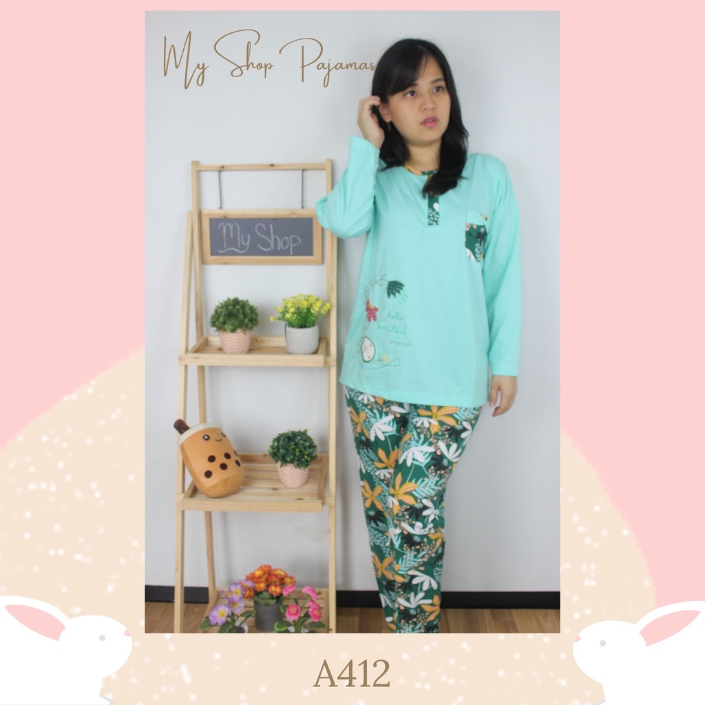 PIYAMA BABYDOLL PAJAMAS ANNE CLAIRE / BAJUTIDUR BABYDOLL SETELAN TANGAN LENGAN PANJANG CELANA PANJANG DEWASA WANITA SLEEPWEAR PP-5