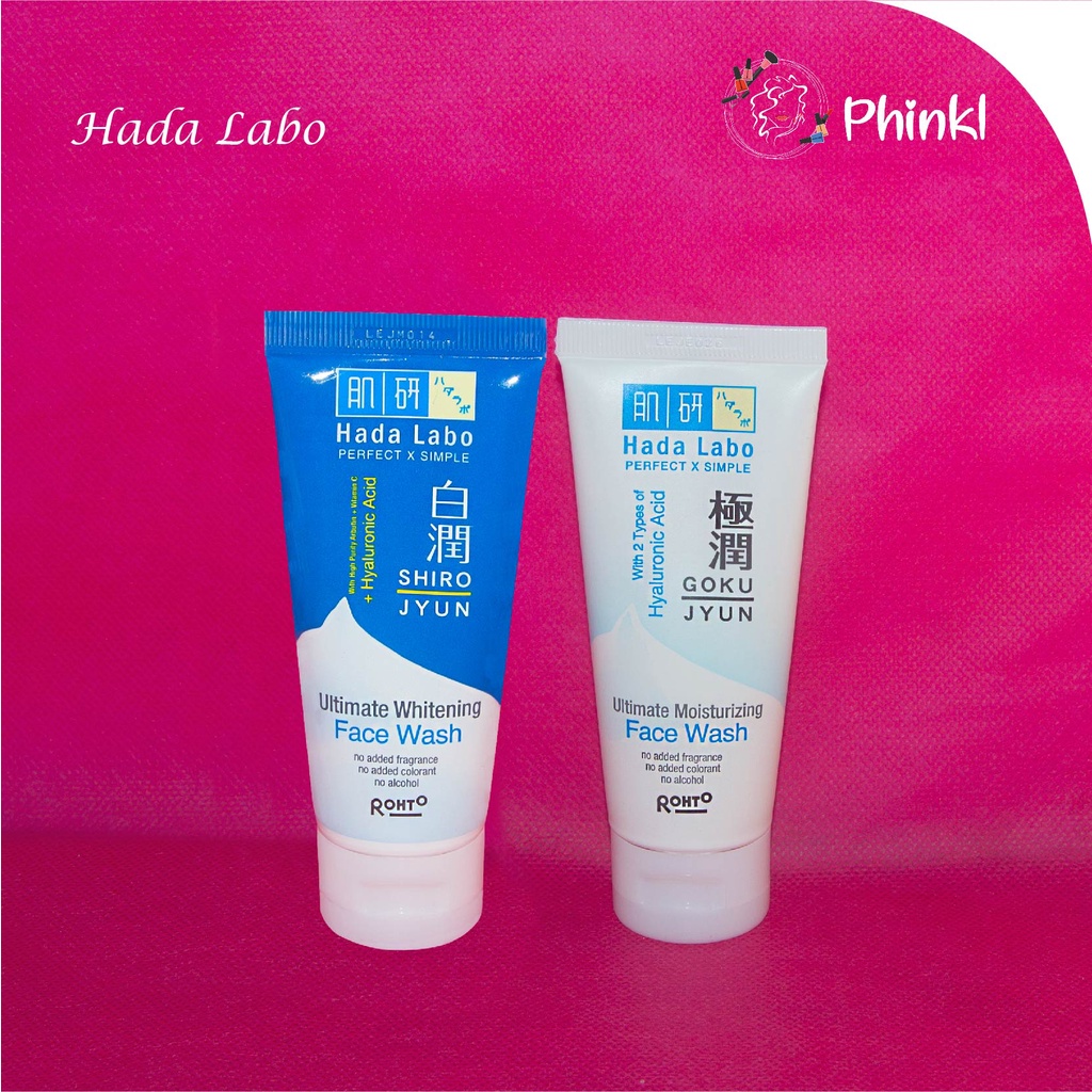 `ღ´ PHINKL `ღ´ Hada Labo shirojyun face wash biru 50ml sabun cuci muka untuk memutihkan mencerahkan kulit