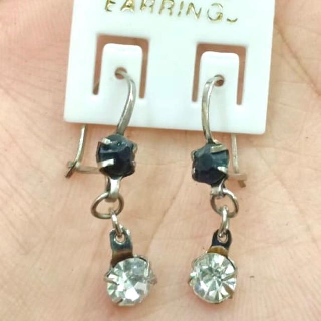 Anting monel permata anti karat anti iritsasi // anting wanita // anting monel-A