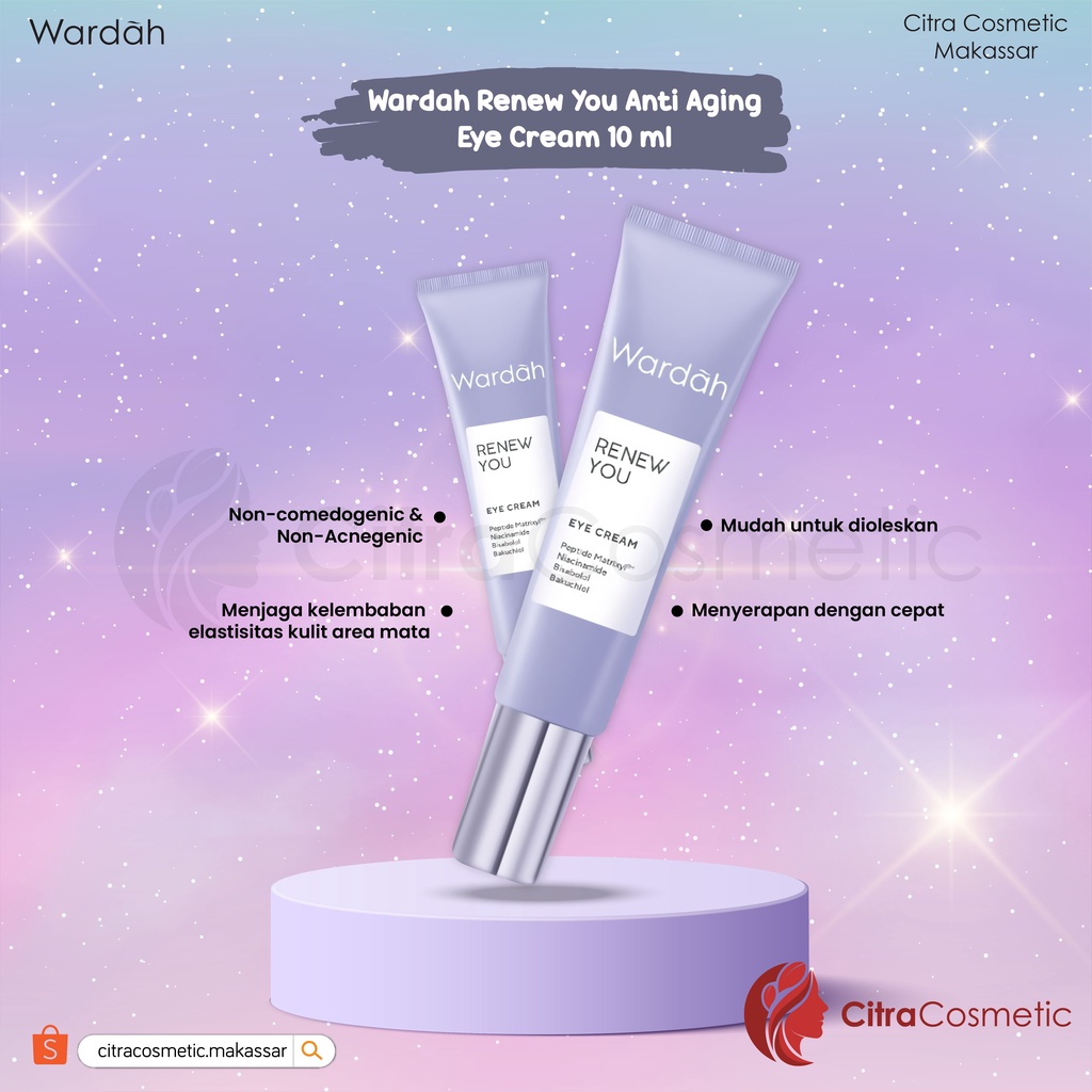 Wardah Renew You Series Anti Aging | Sleeping Mask | Day | Night Cream | Facial Wash | Serum | Eye Cream | Essence | Facial Wash