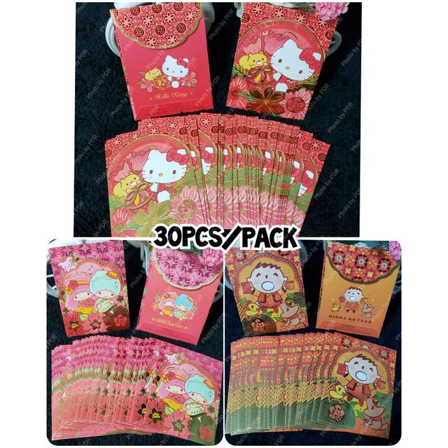 

Angpao Pendek Sanrio Hello Kitty / Little Twin Stars / Minna No Tabo