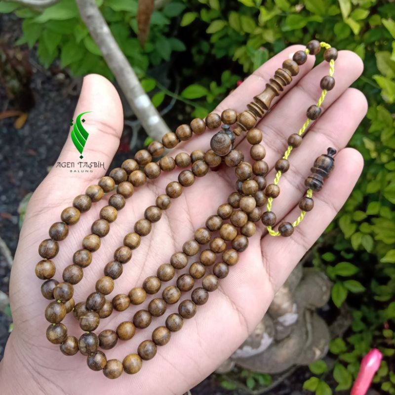 Tasbih Kayu Kemuning Hitam Size 6mm 99 Butir ORIGINAL. Kayu Langka Bertuah Nusantara