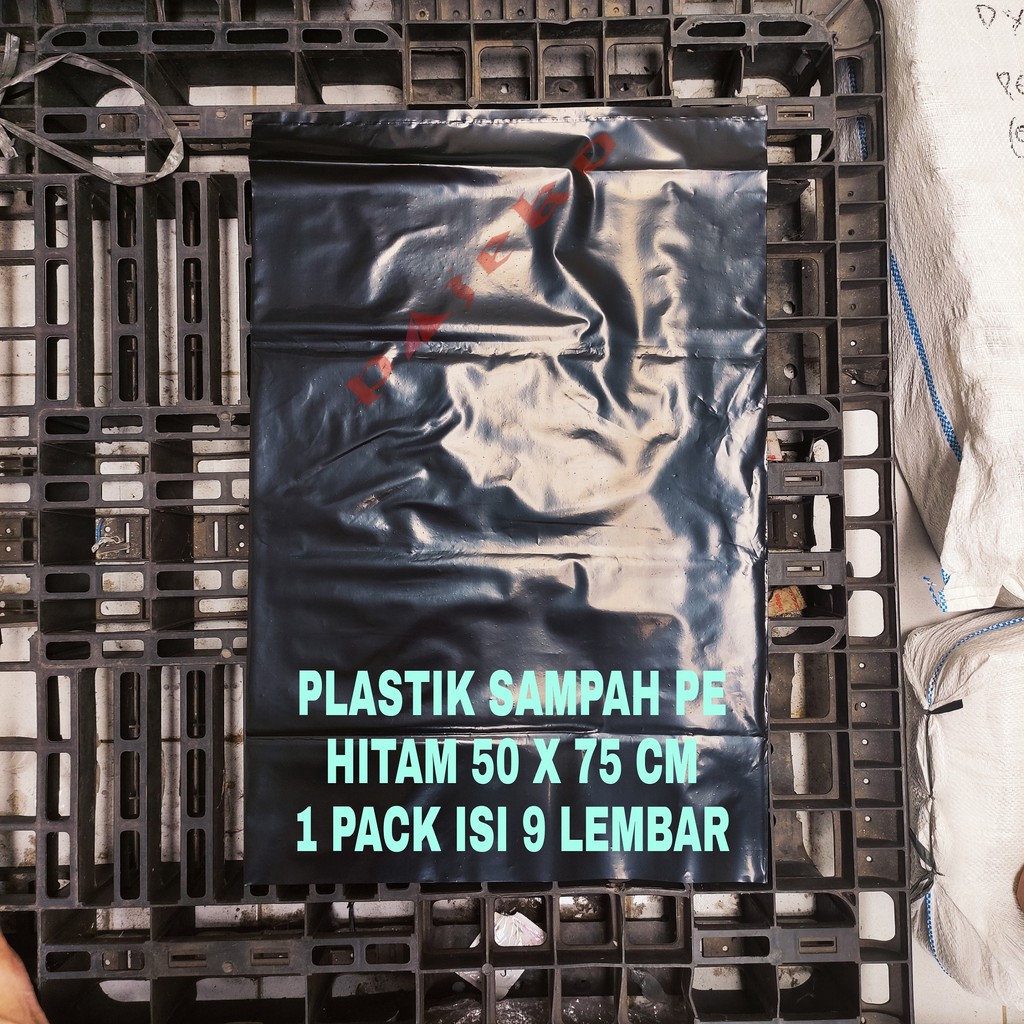 Plastik PE MURNI NON RECYCLE / Kantong Plastik Sampah 50 x 75 cm Tebal 80 micron