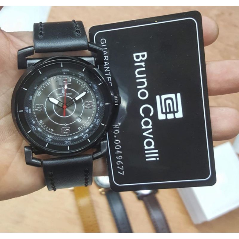 Jam Tangan Pria Bruno Cavalli Original Tali Kulit