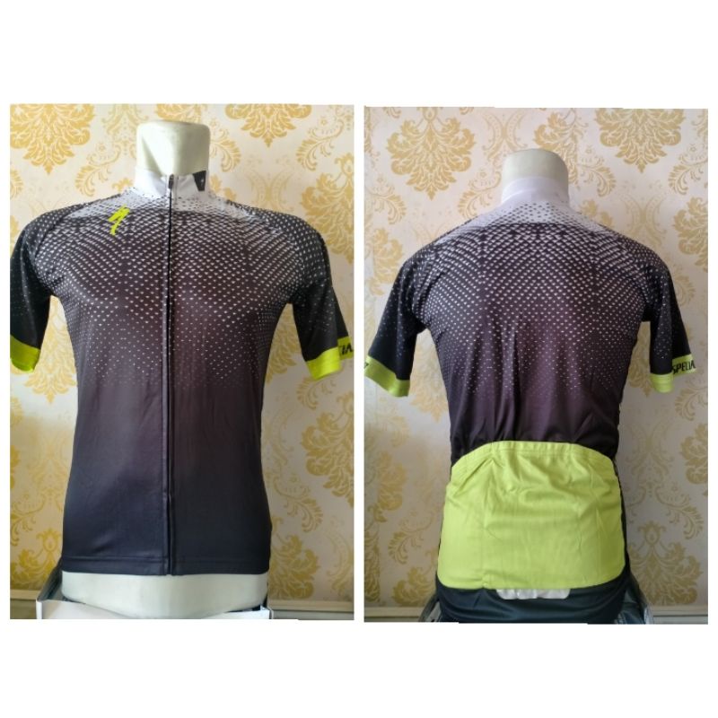 jersey sepeda gowes roadbike import specializer ketat lengan pendek spec kantong belakang specialized