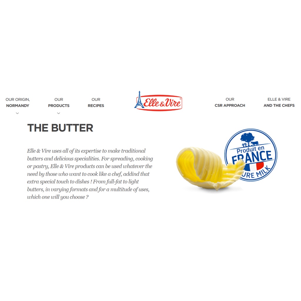 Elle Butter Portion Elle Vire Butter Elle Mentega MPAsi Salted &amp; Unsalted 10gr - Kabakids Store