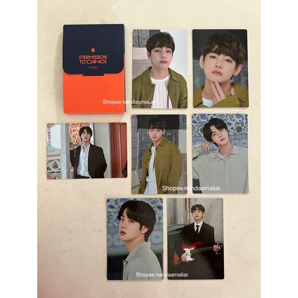[READY] PHOTOCARD OFFICIAL BTS PC MPC PTD PERMISSION TO DANCE ON STAGE IN SEOUL V KIM TAEHYUNG JIN S