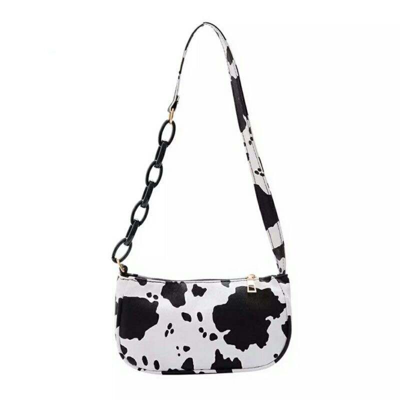 Rully68  Tas Selempang Wanita Cow Milk Tas Bahu / New Retro Acrylic Chain Handbag Fashion (COD)