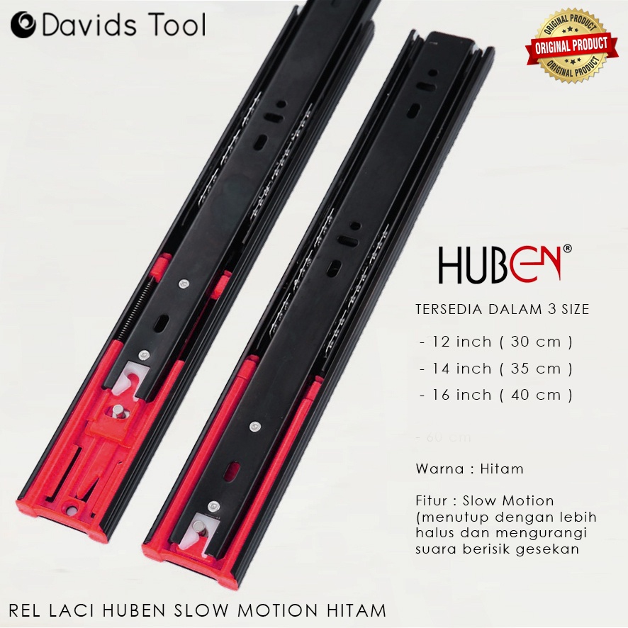 Huben Rel Laci Slow Motion Double Track Tarik Meja 30 35 40 Cm BM45