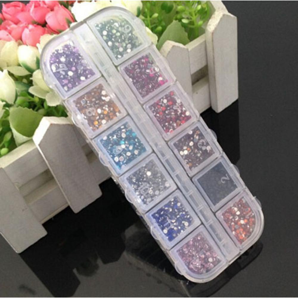R-flower 3600Pcs Nail Art new Glitter Manicure Dekorasi Tips Akrilik
