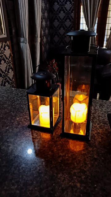 Tempat Lilin Lentera Warna