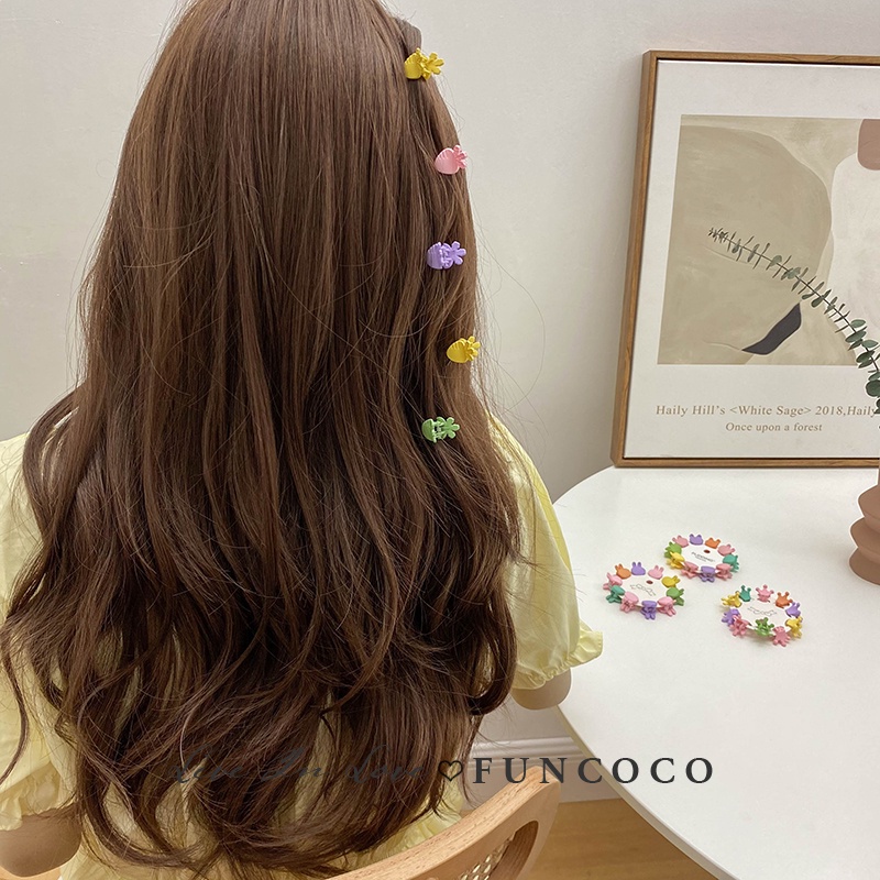 10-piece set Warna Campur Jepit Rambut Bunga Lucu Aksesoris Rambut Anak Korea