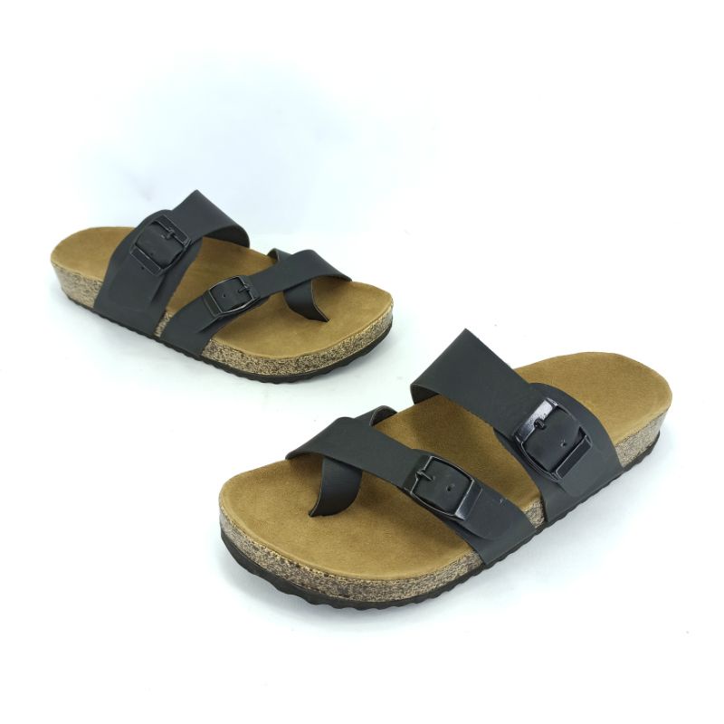 Sandal Wanita Casual Sendal Slop Puyuh Birken Motif Kekinian Andis AF19