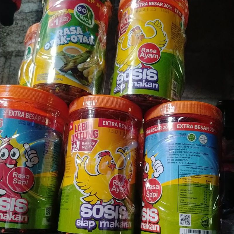 

Sosis So Nice Siap Makan Rasa Ayam, Sapi, dan Otak-otsk