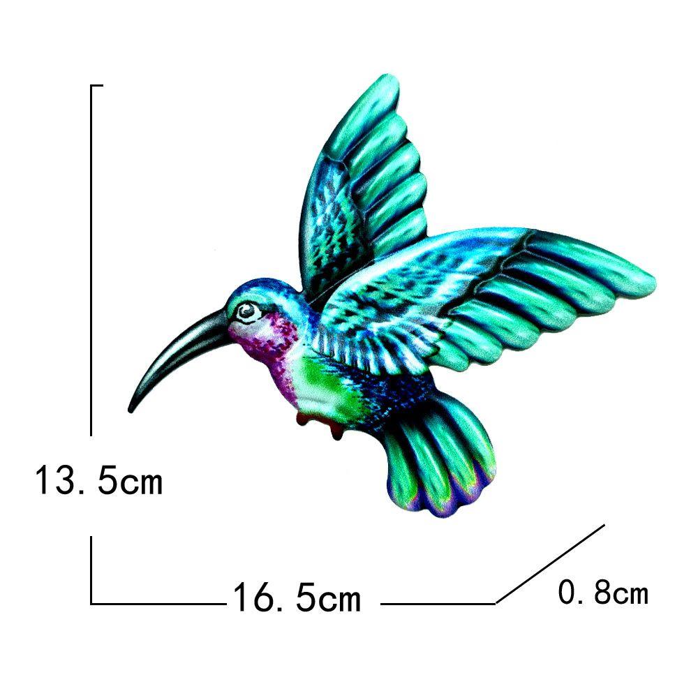 Solighter Hummingbird Dekorasi Indoor &amp; Outdoor Taman Liontin Patung Logam