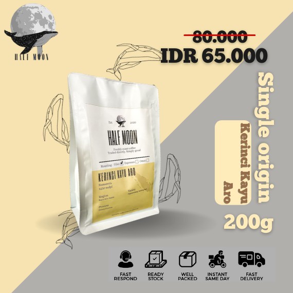 

Biji Kopi Arabika kerinci honey | single origin arabica Coffee 200gr