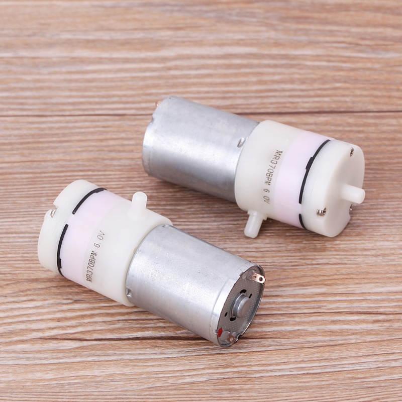 Cre 2pcs Motor Pompa Udara Micro Mini DC 3V-6V 5V 370 Untuk Akuarium