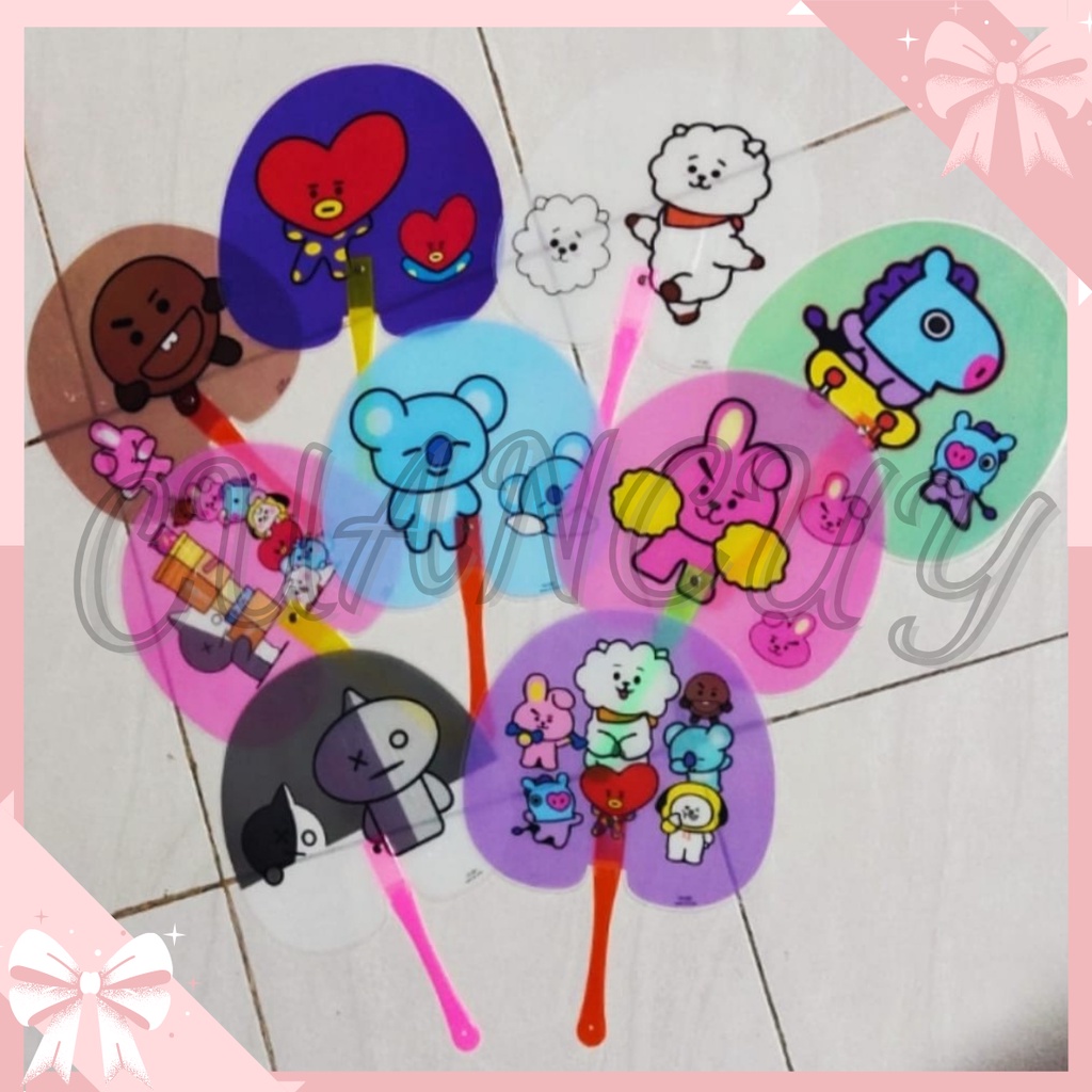 Cuancuy - Kipas Angin BTS Kipas Tangan Karakter Kipas Manual Genggam Kipas Jumbo Kipas Bang Tan Army
