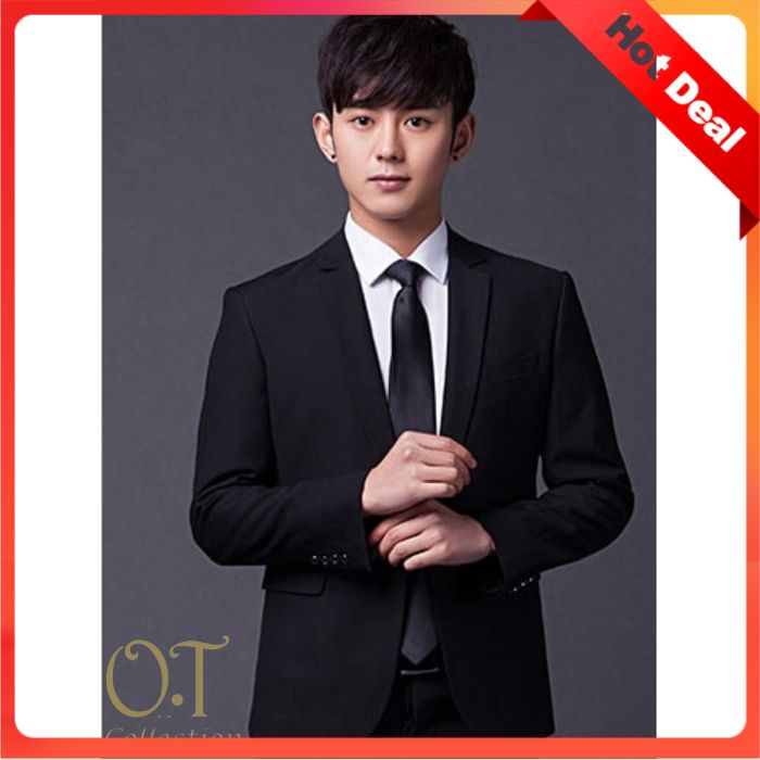 JAS / BLAZER OUTWEAR ATASAN KANTOR PRIA FORMAL IMPORT WARNA HITAM