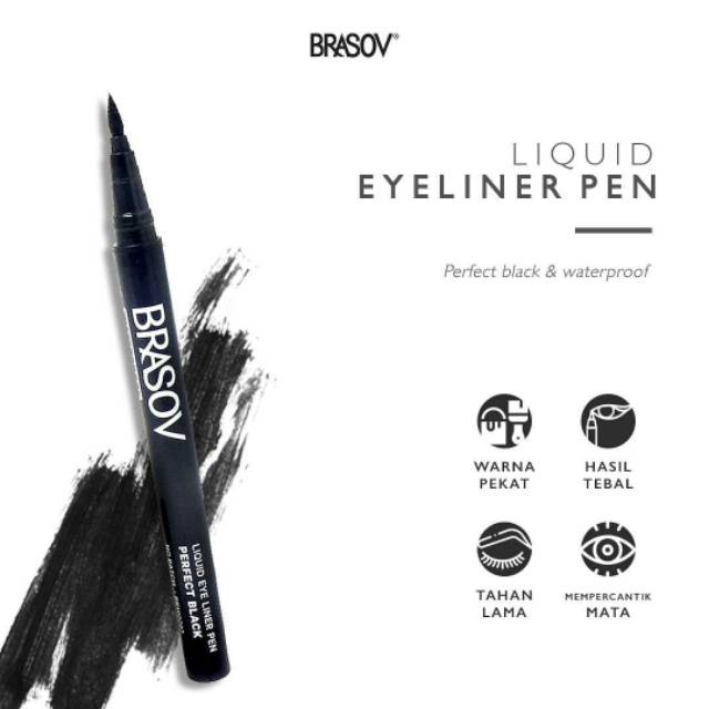 BRASOV liquid eyeliner pen perfect black