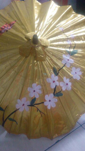 Payung Geulis Gold D84cm Gagang Pendek 75cm