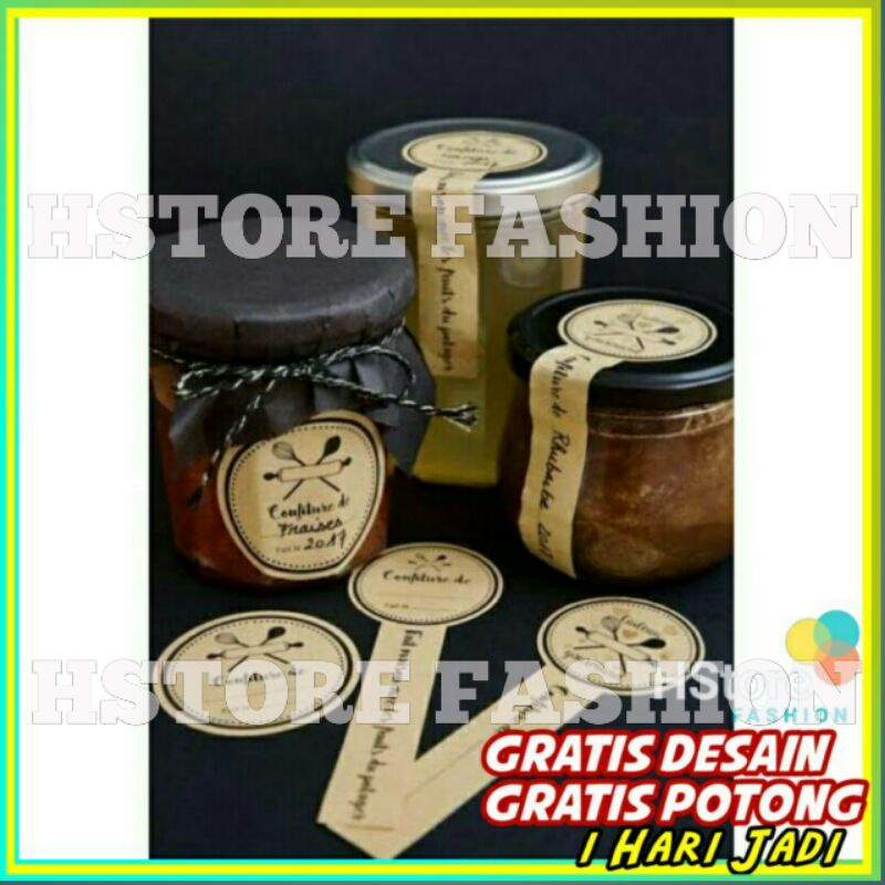 

Stiker Seal Segel Glossy Mengkilap Termurah Anti Air Segel Makanan Stiker