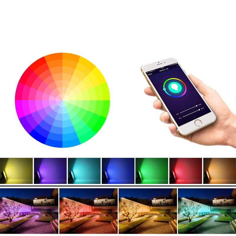 Lampu Sorot LED Flood Light 50W RGB GW51