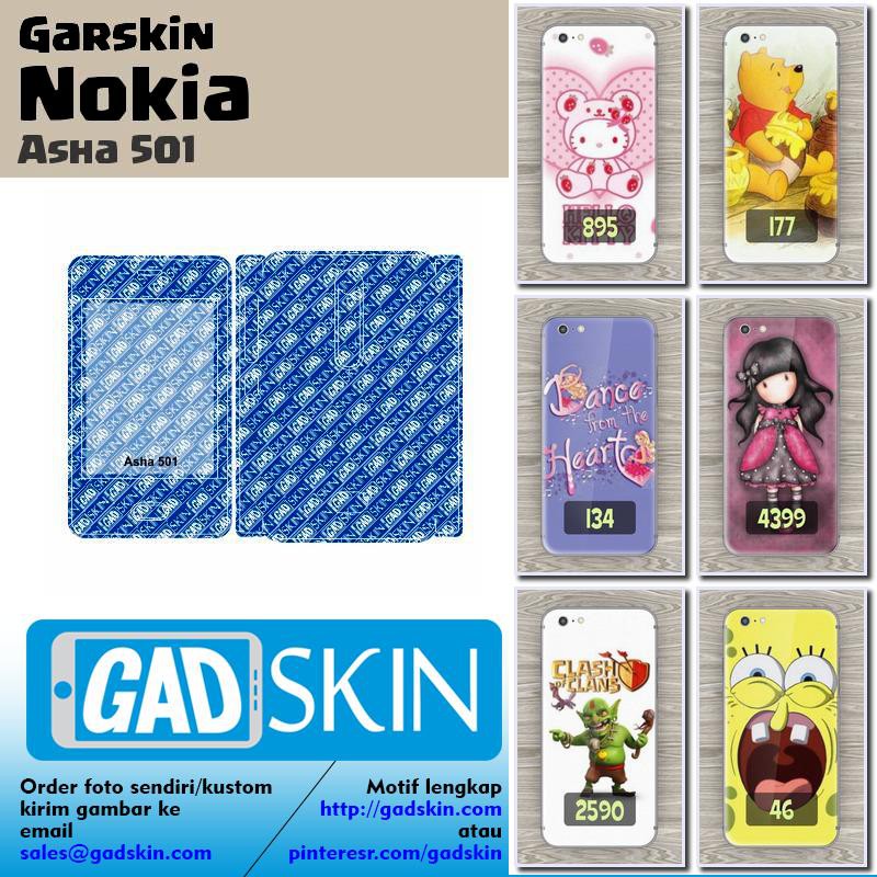 Garskin Nokia Asha 501 keren foto custom