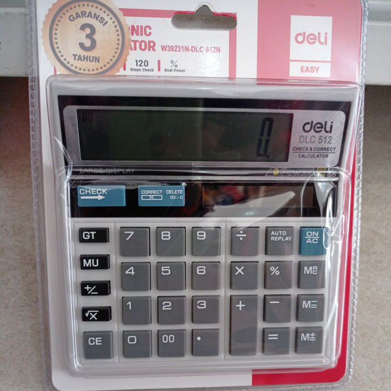 

kalkulator deli 39231N white black murah meriah