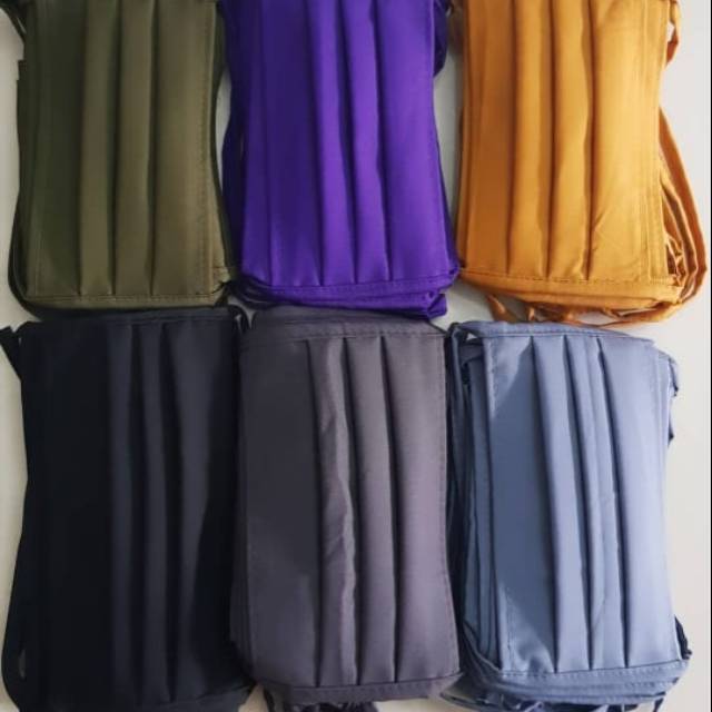 Masker kain hijab polos/masker motor/masker polos@