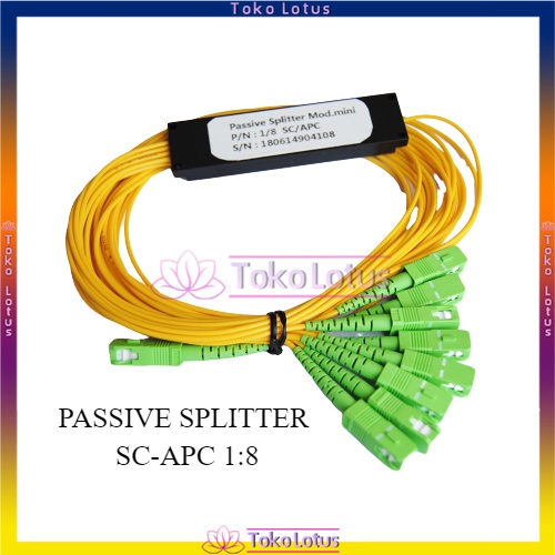 Passive splitter / pasif spliter 1:8 fiber optic SC APC [Bisa Bayar Ditempat]