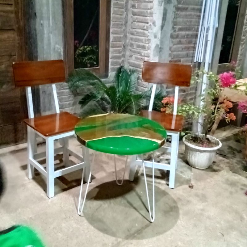 meja resin,meja teras resin, furniture,