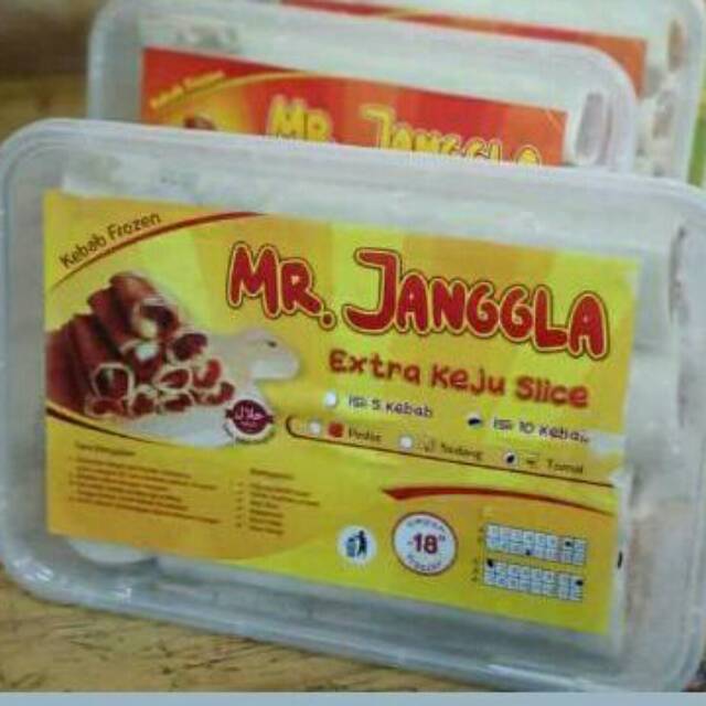 

Mr. Janggla kebab frozen. Ex. Keju slice isi 10