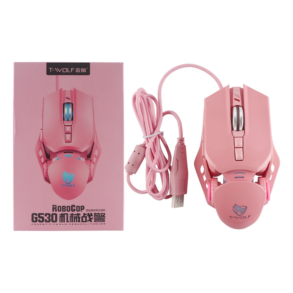 G5 Mouse Gaming Kabel USB 4 Grade 6400 DPI Dengan Lampu Breathing Untuk Komputer