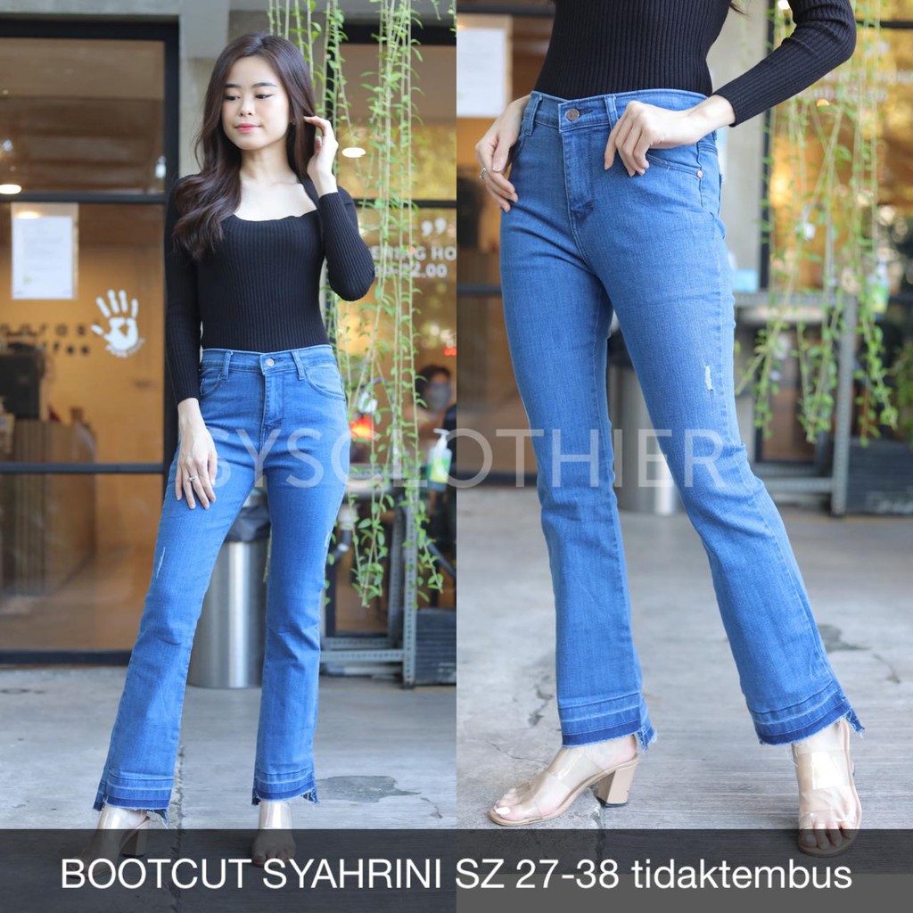 CELANA JEANS WANITA BOOTCUT SYAHRINI