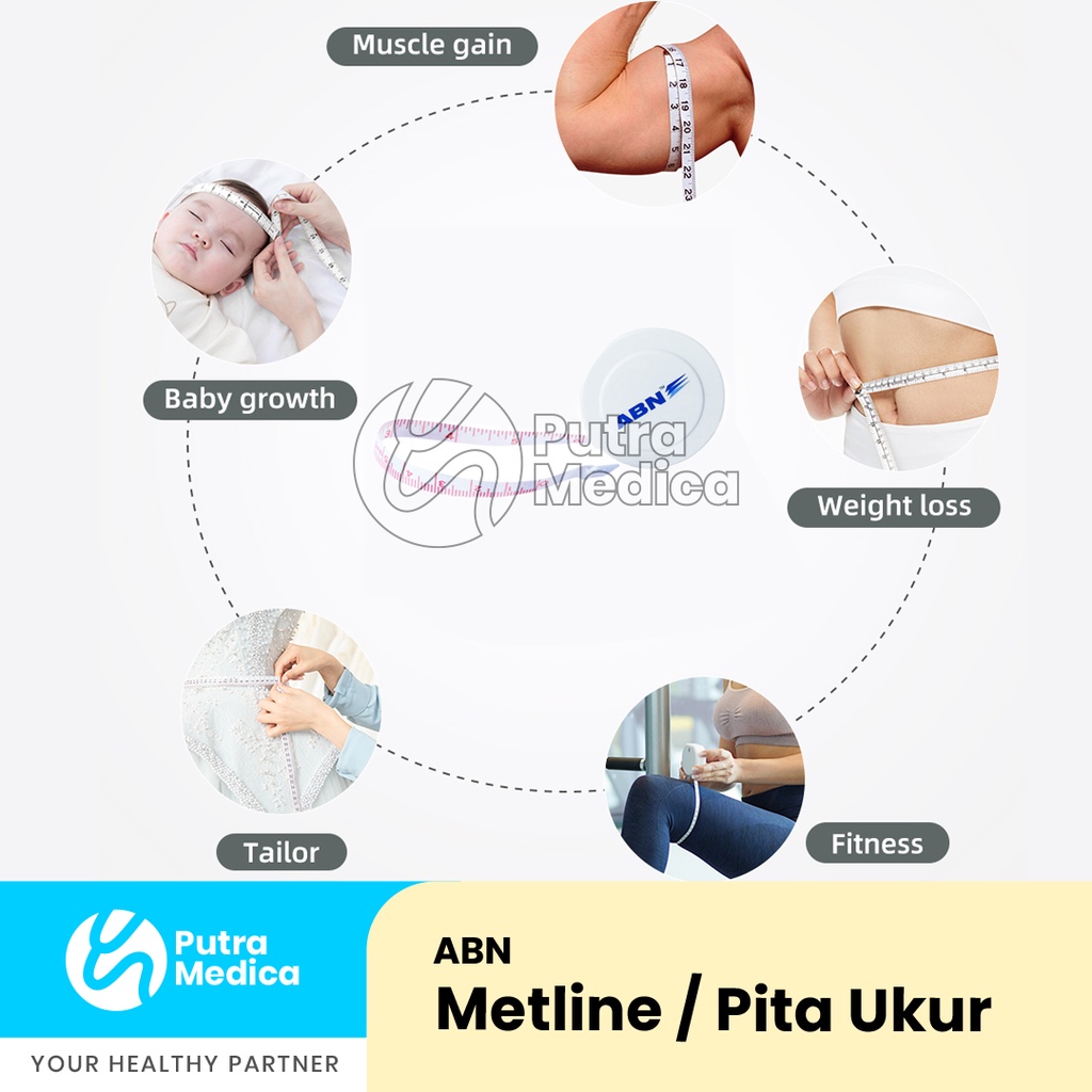 ABN Metlin / Medline / Meteran / Alat Pengukur Tinggi Fundus Uteri